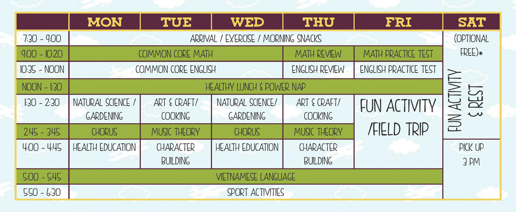Summer School Schedule – Adventist Education Center